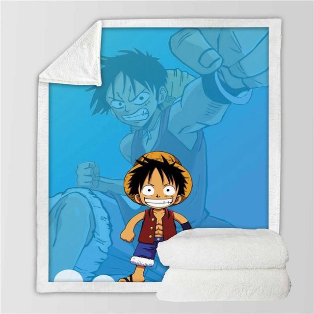 Plaid One Piece Luffy Chibi