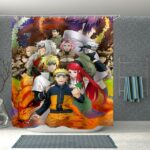 Rideau de douche Naruto Konoha