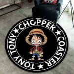 Tapis Rond One Piece  Insigne Luffy Chibi