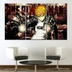 Tableau One Punch Man Genos Puissant Cyborg