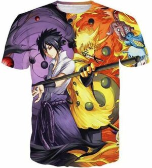 T-Shirt Naruto Sasuke Rikudo