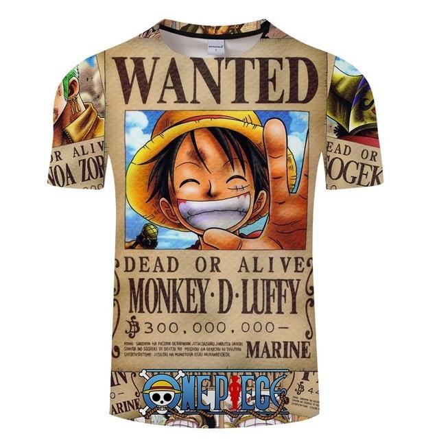 T-Shirt One Piece Wanted